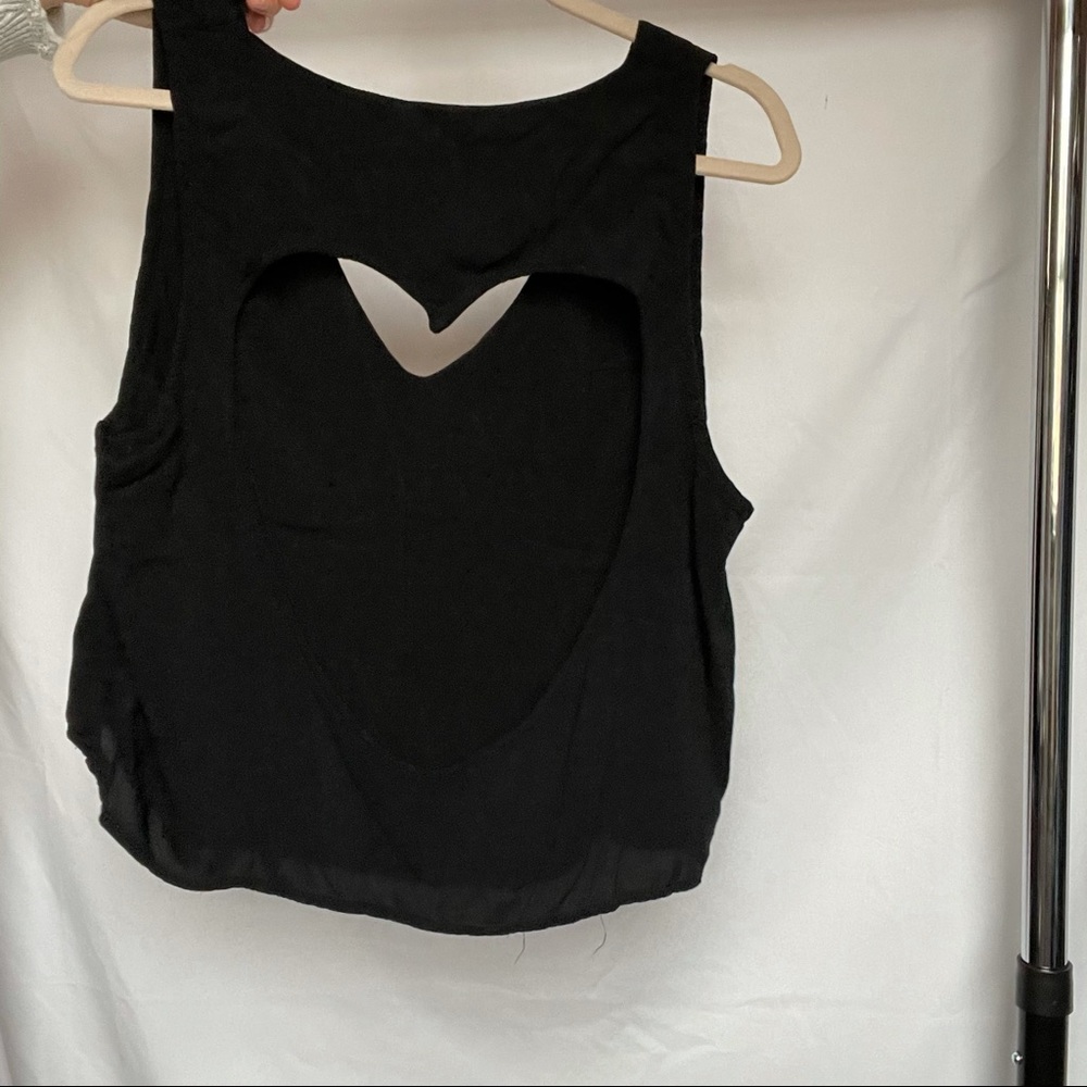 Brandy Melville Heart Crop Cut Out